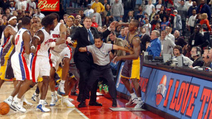 Piston and Pacers Brawl: Relive the Shocking Fight That Changed the NBA.