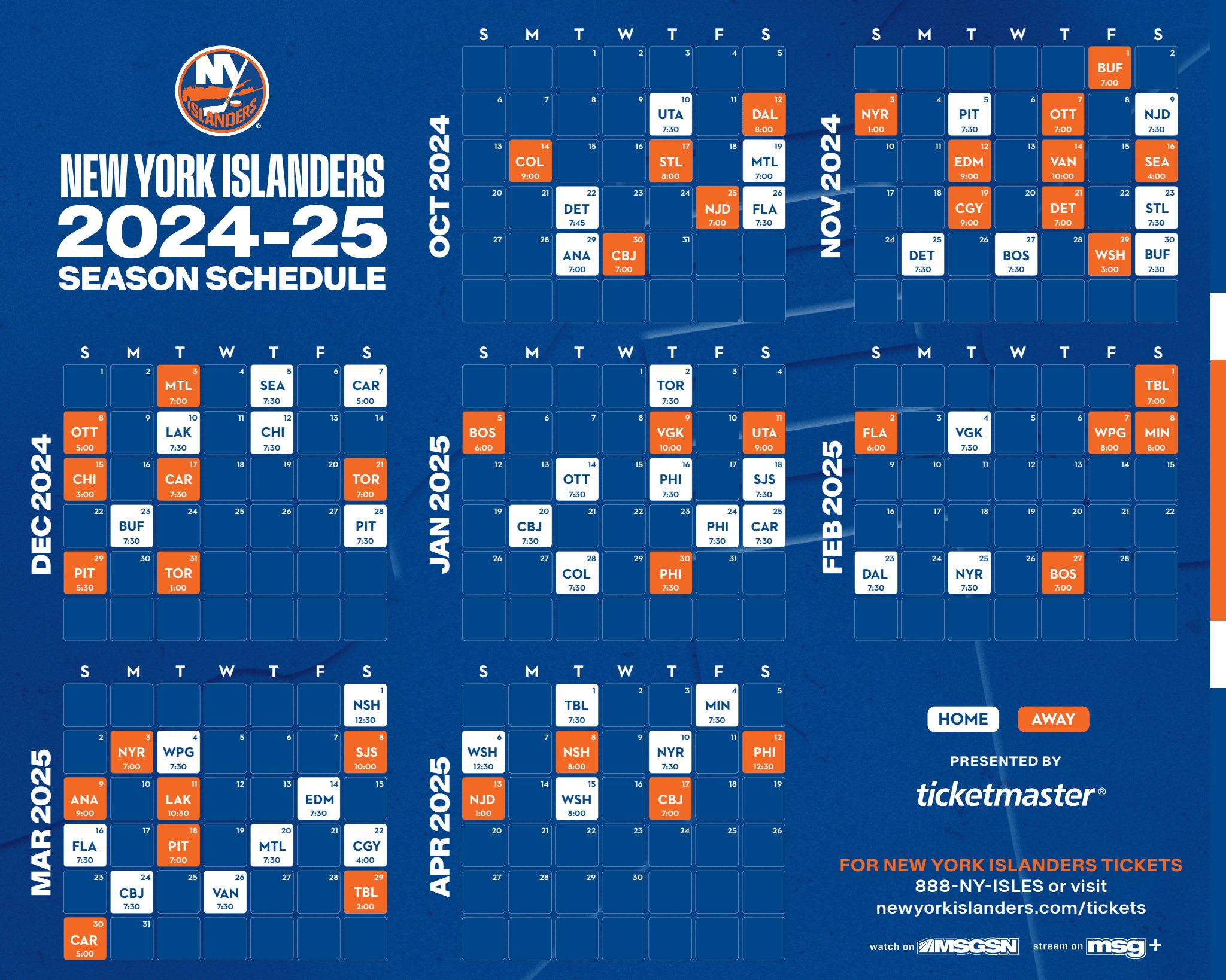 NY Islanders TV Schedule: Where to Catch All the Games Live?