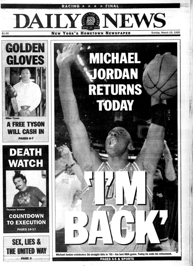 After Retirement: Michael Jordan Im Back, Get the Latest Updates