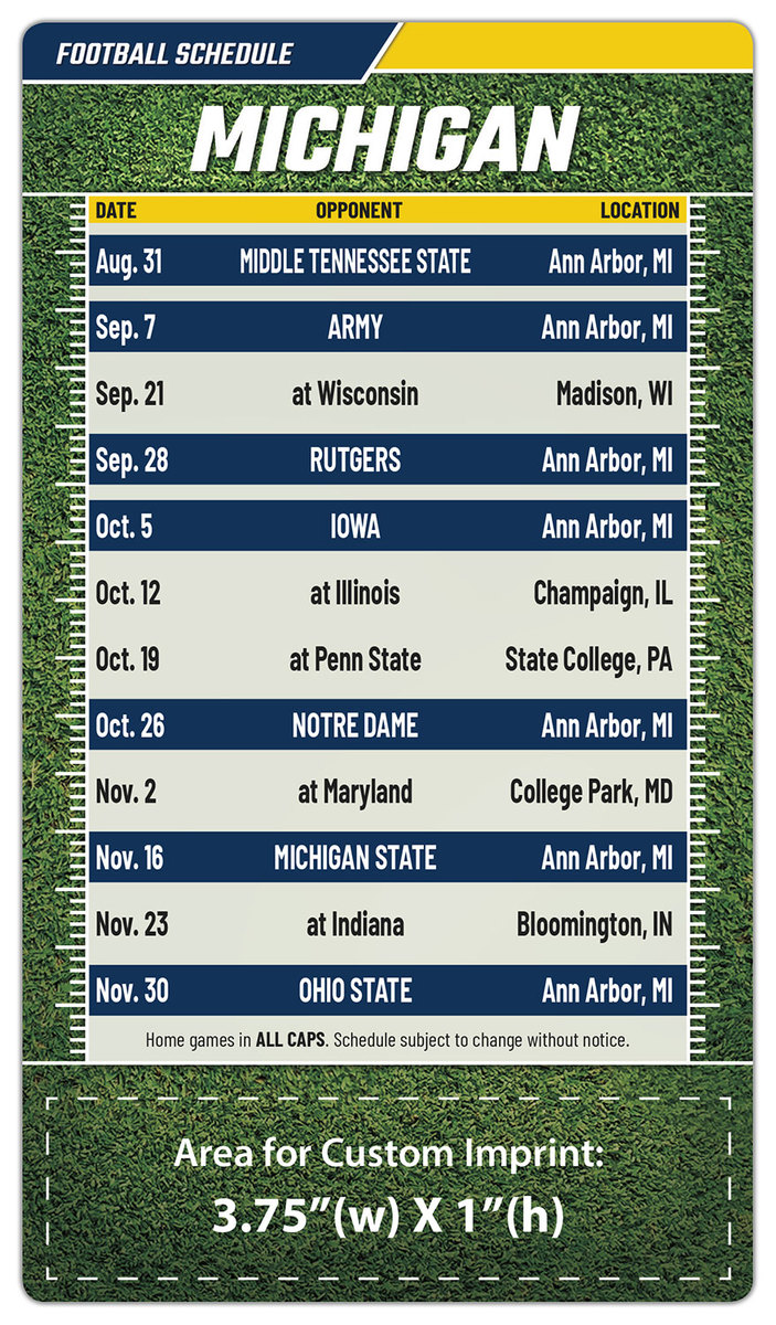 michigan 2019 football schedule details (Get all the dates and opponents)