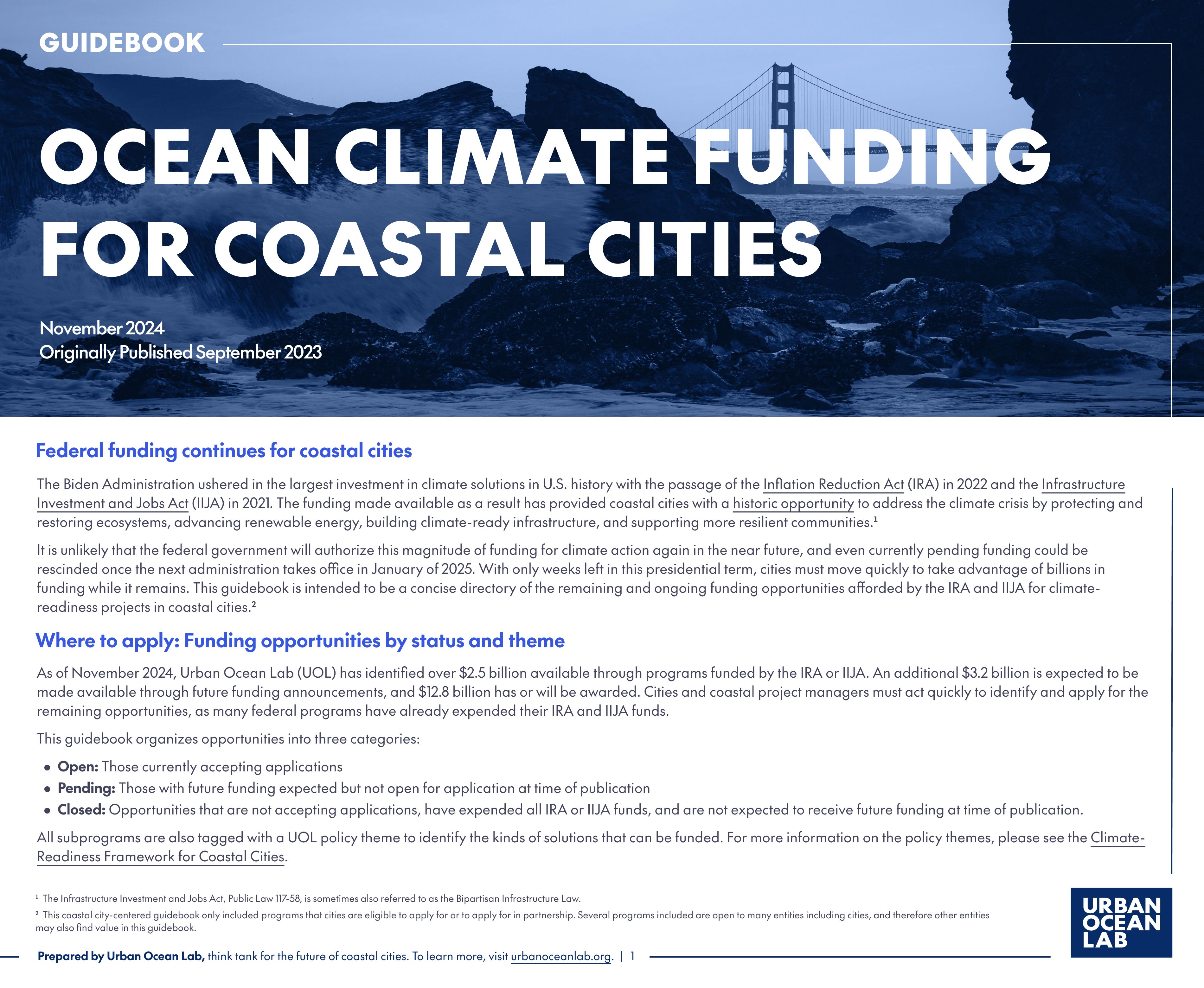 Urban sea: how to protect our oceans while living in coastal cities together!
