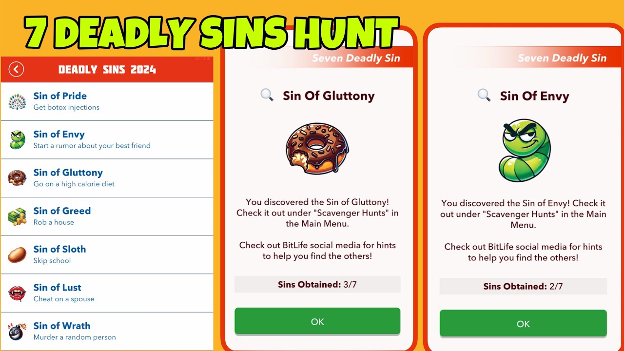 Complete Guide to the 7 Deadly Sins in Bitlife: Conquer Them All