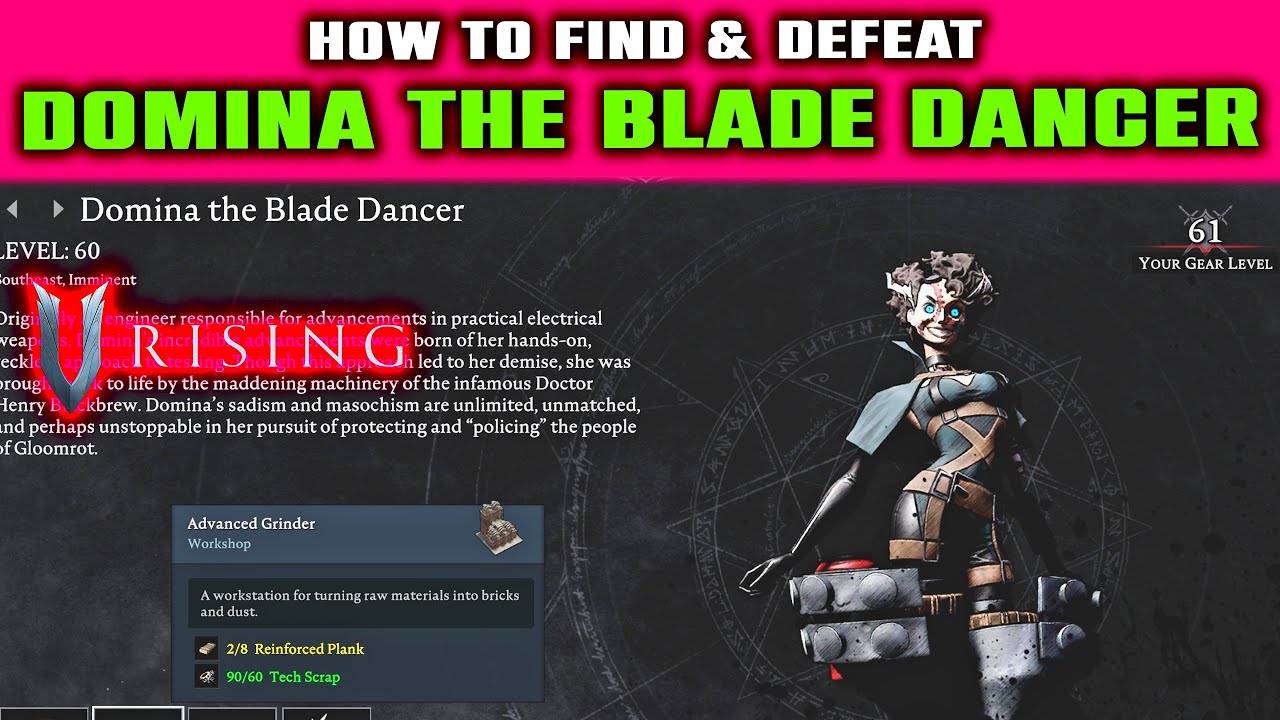 V Rising: Domina The Blade Dancer, Is It OP? Learn How To Use Her!