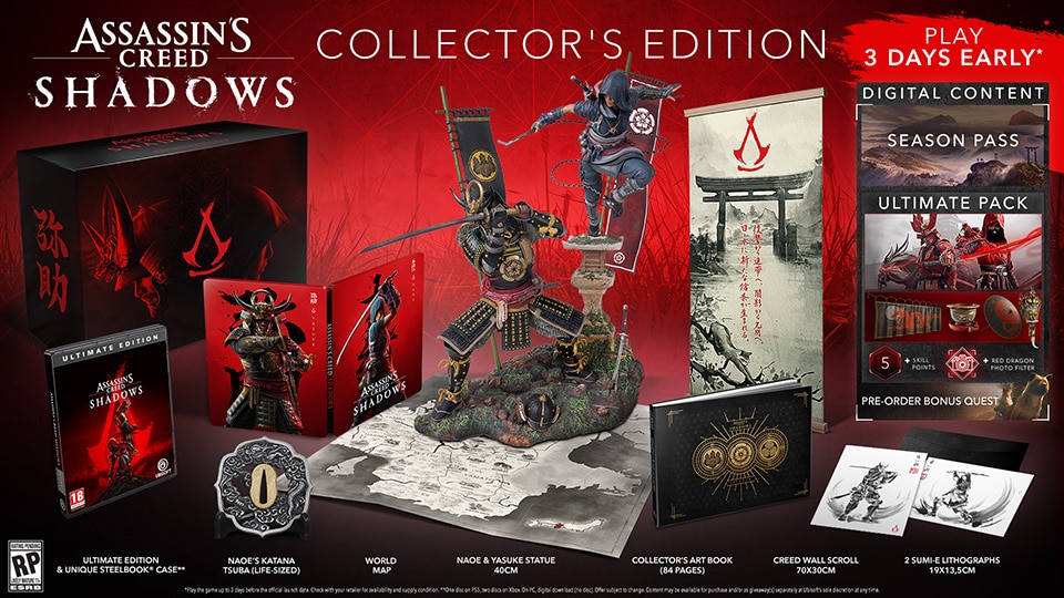 Assassins Creed Shadows Pre-Order Bonus: Get Yasuke Character Pack Free!