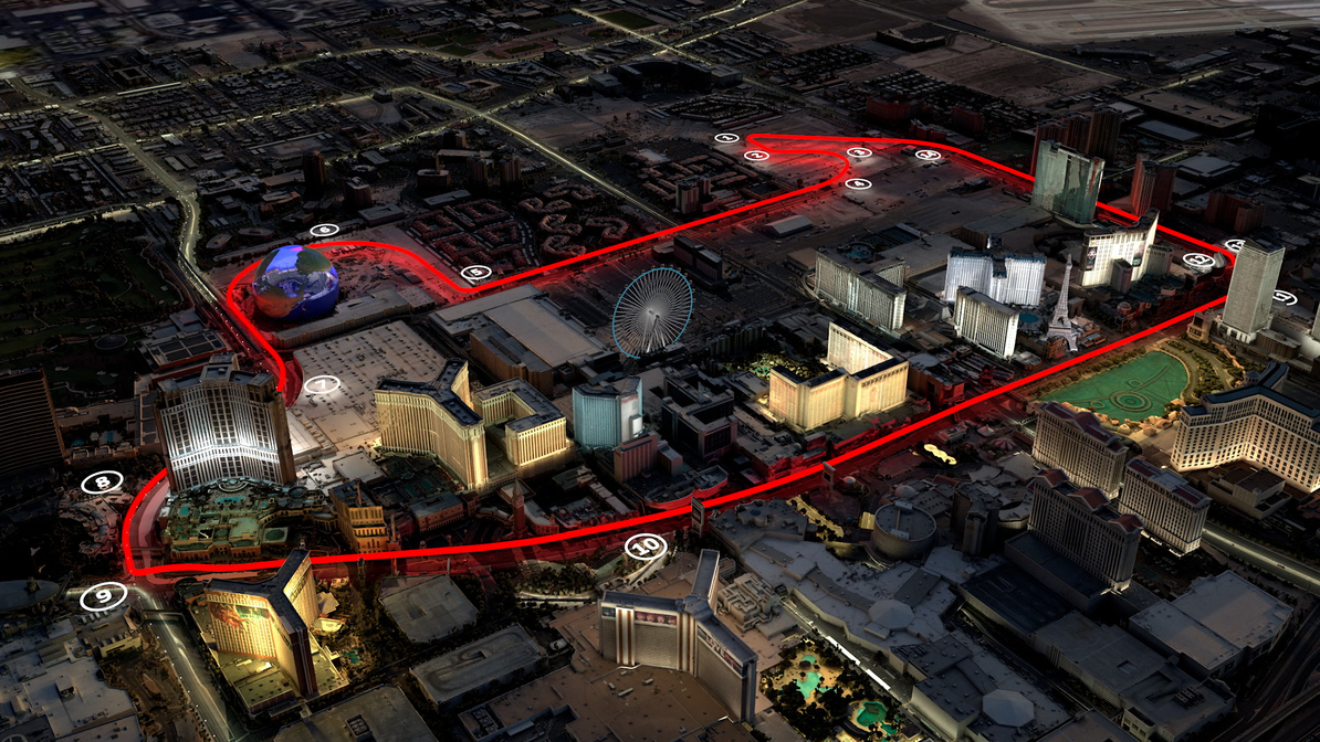 vegas grand prix layout revealed: check out the track map and what are the best seats to see it