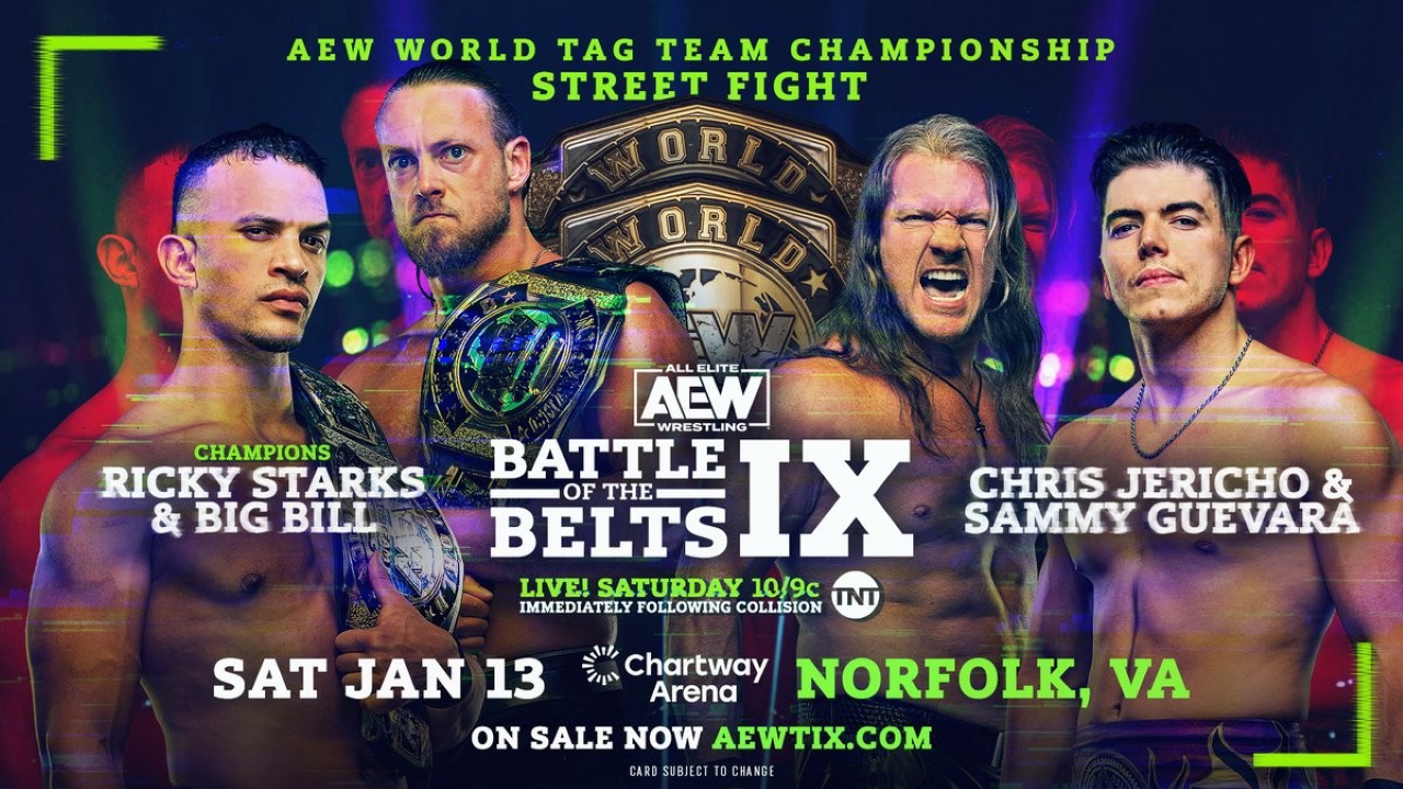 aew battle of the belts 9 Card (Every Match, Every Championship)