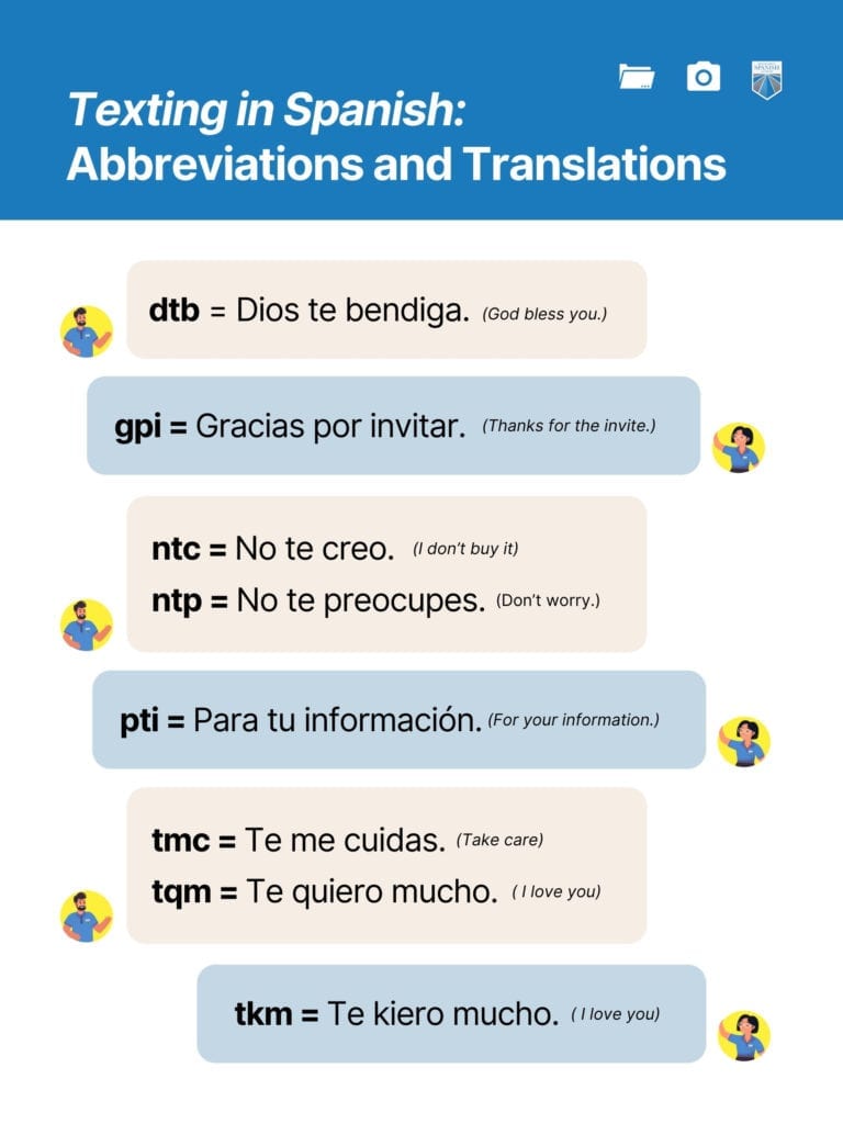 How to say dtb in spanish,the easy explanation.