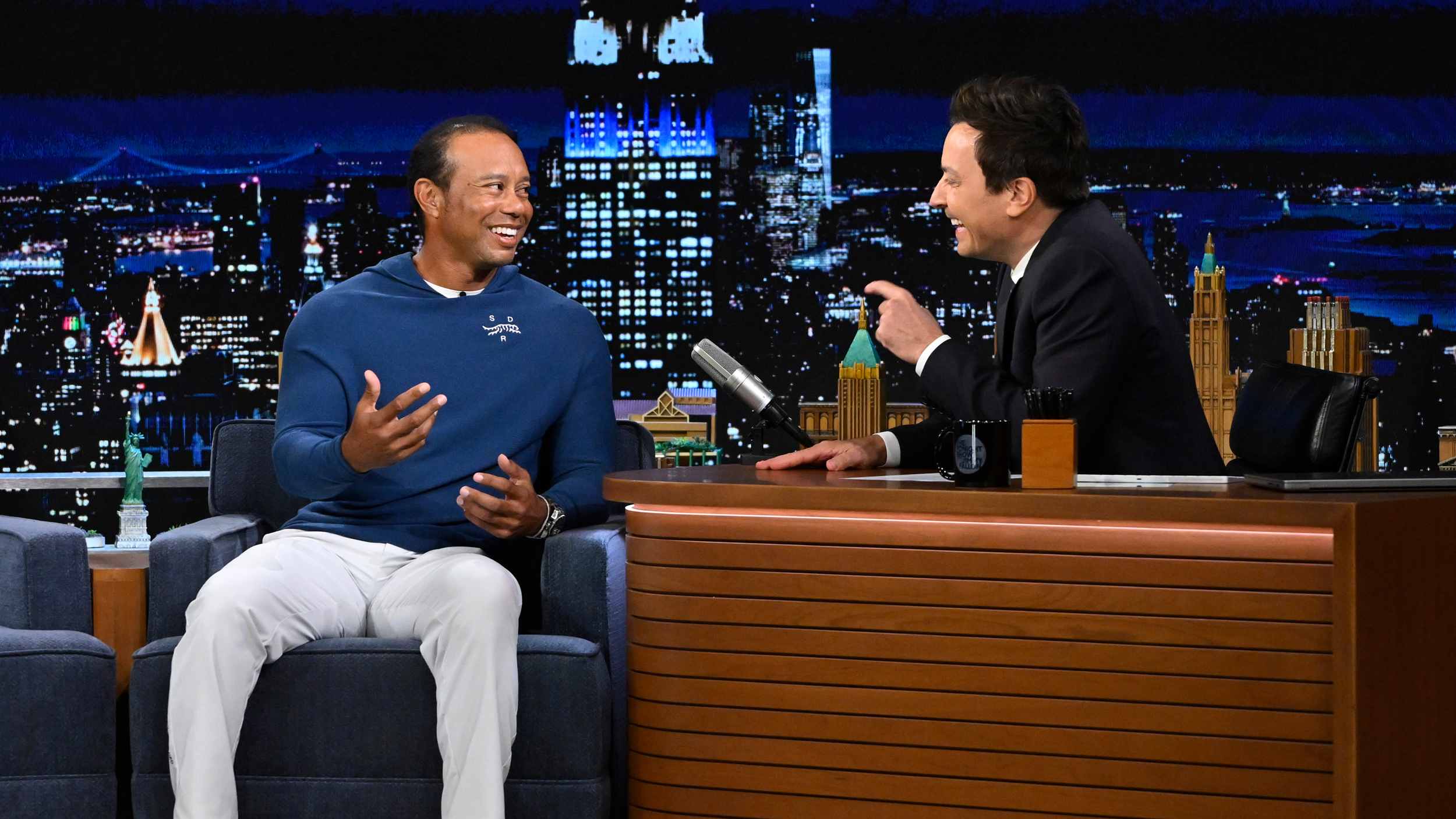 Tiger Woods New Brand: Sun Day Red Talk with Jimmy Fallon.