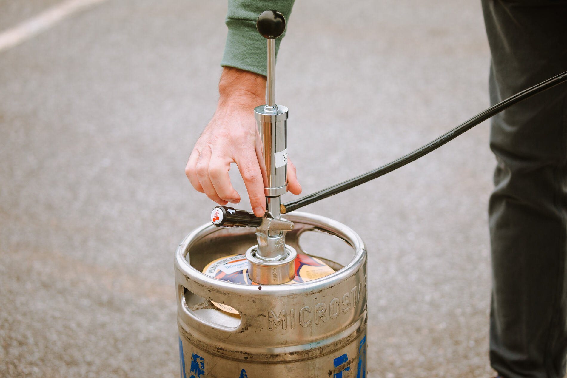 tapped the keg