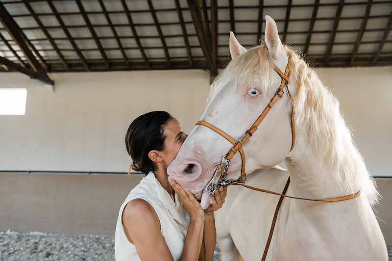 Laura with a Horse:Unforgettable Experience for Every One.