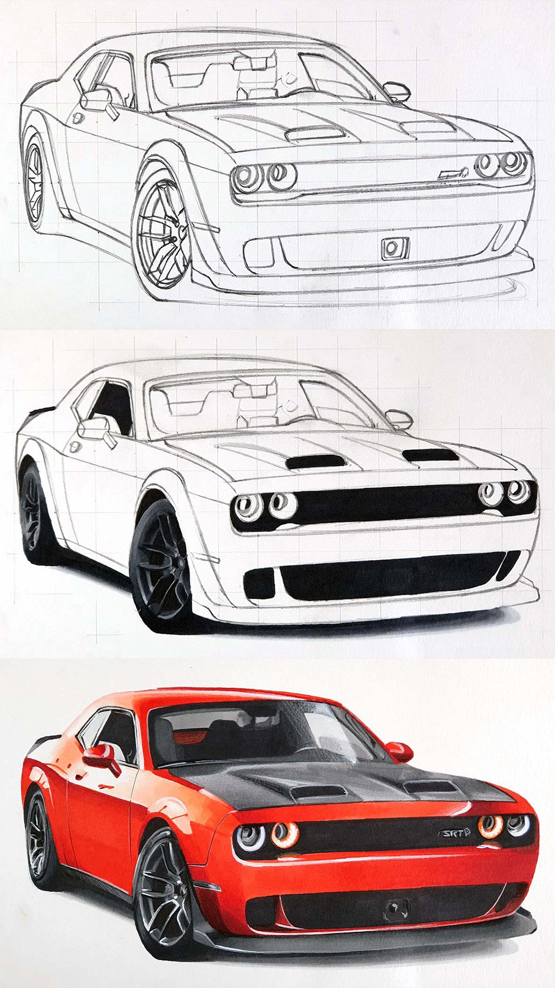 Challenger Drawing Step by Step guide, create realistic art.