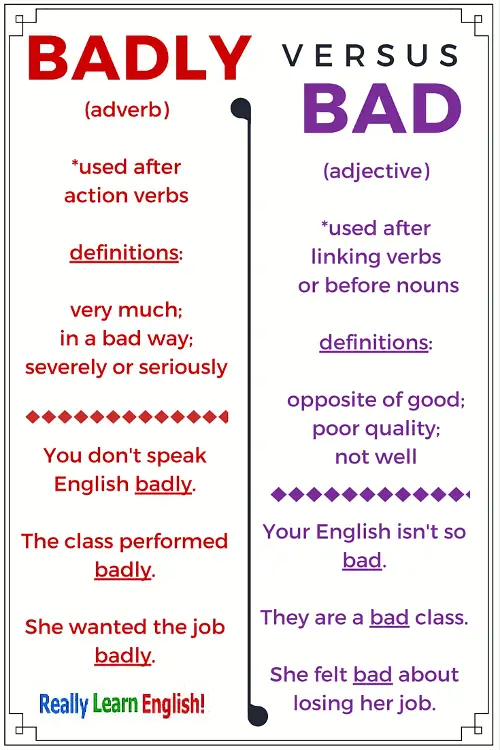 Learn How to Use Baddy Bad Correctly in a Sentence.