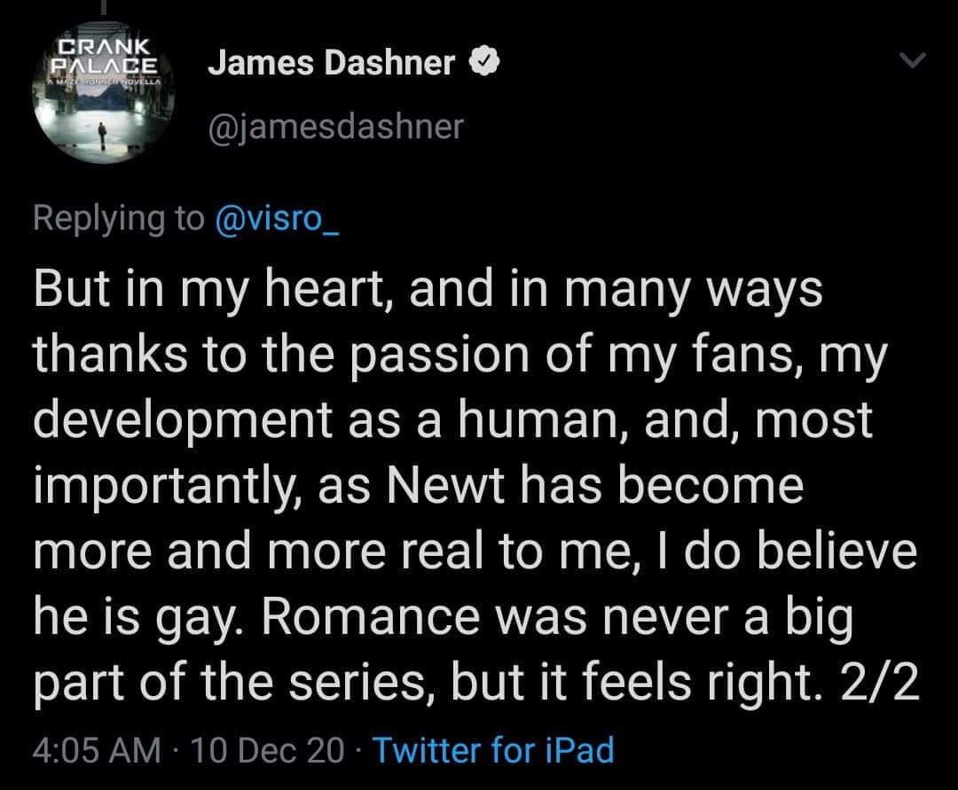 Thomas is Gay: How Fans Reacted to the Big Reveal.