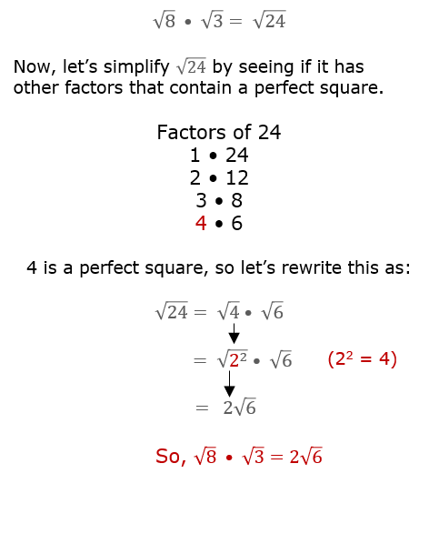 Can you simplify the radical of 15? Understand why this square root cannot be reduced further.