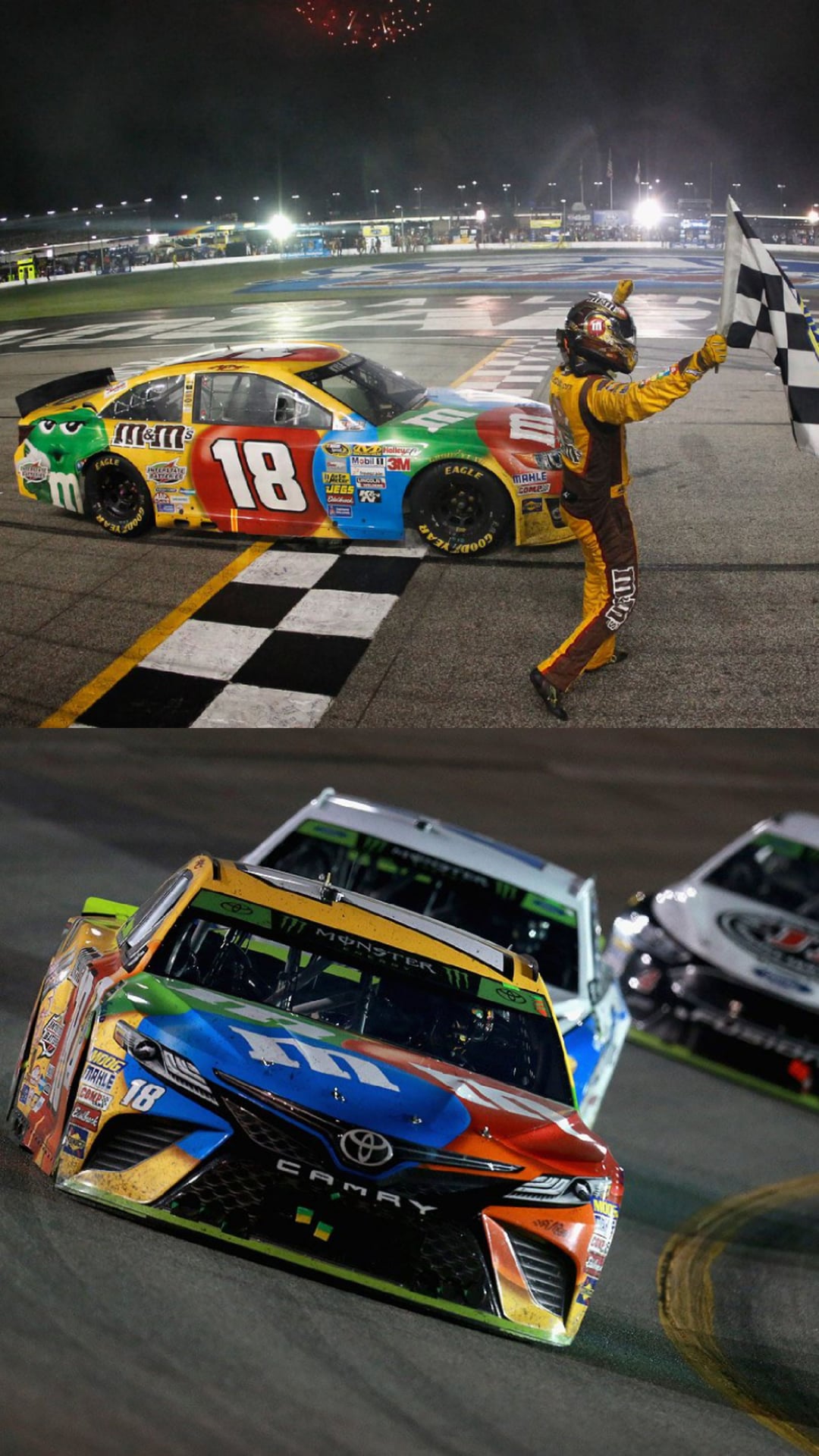 M and M Kyle Busch:A Win for Sponsorship in NASCAR racing.