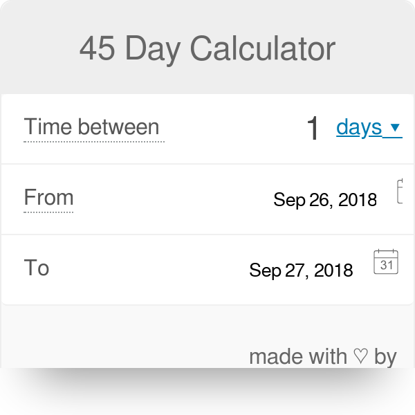 Counting down: 45 days from 4/3/24 arrival date is near!