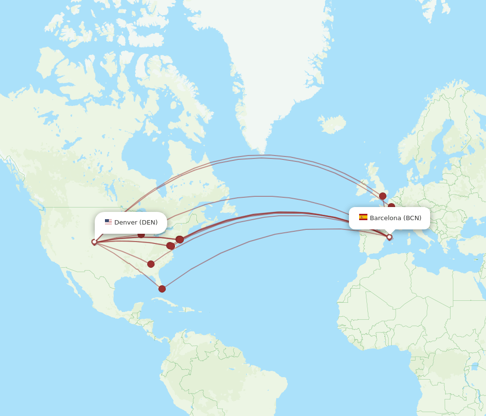Barcelona to Denver: Get Direct Flights or Best Connecting Route Options!
