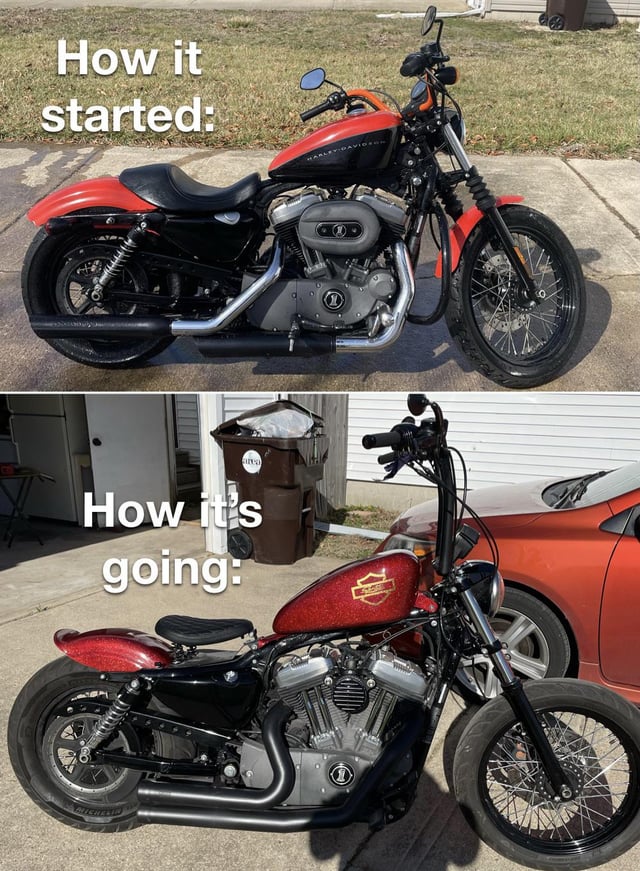 Custom Harley Tank Painting: Check out Before & After Photos