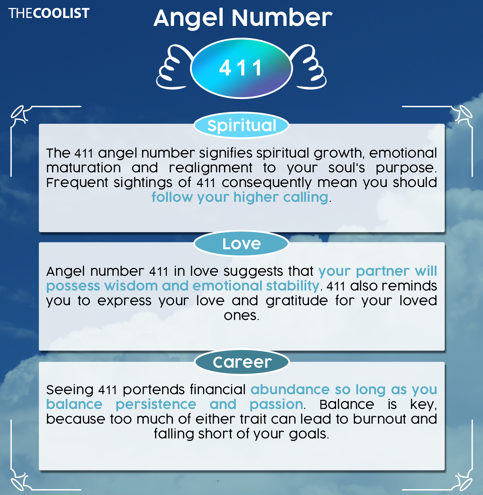 Angel numbers 411 explained simply (Understand its deep spiritual meaning and guidance now)