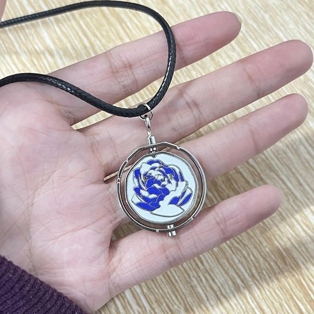 What makes the arcane blue rose necklace so special? Discover the magic and unique story behind this jewelry.