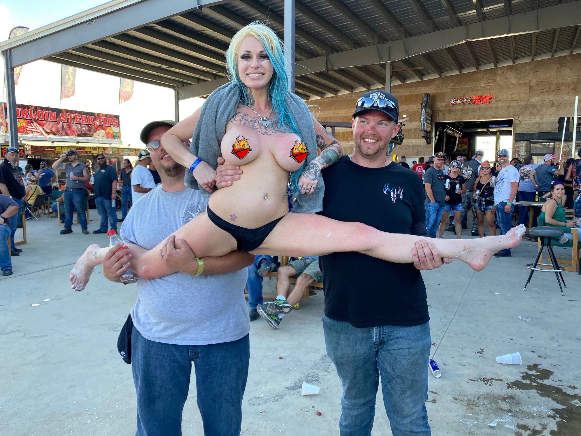 Whats the real story behind sturgis boobs flashing? Hear what rally attendees have to say.
