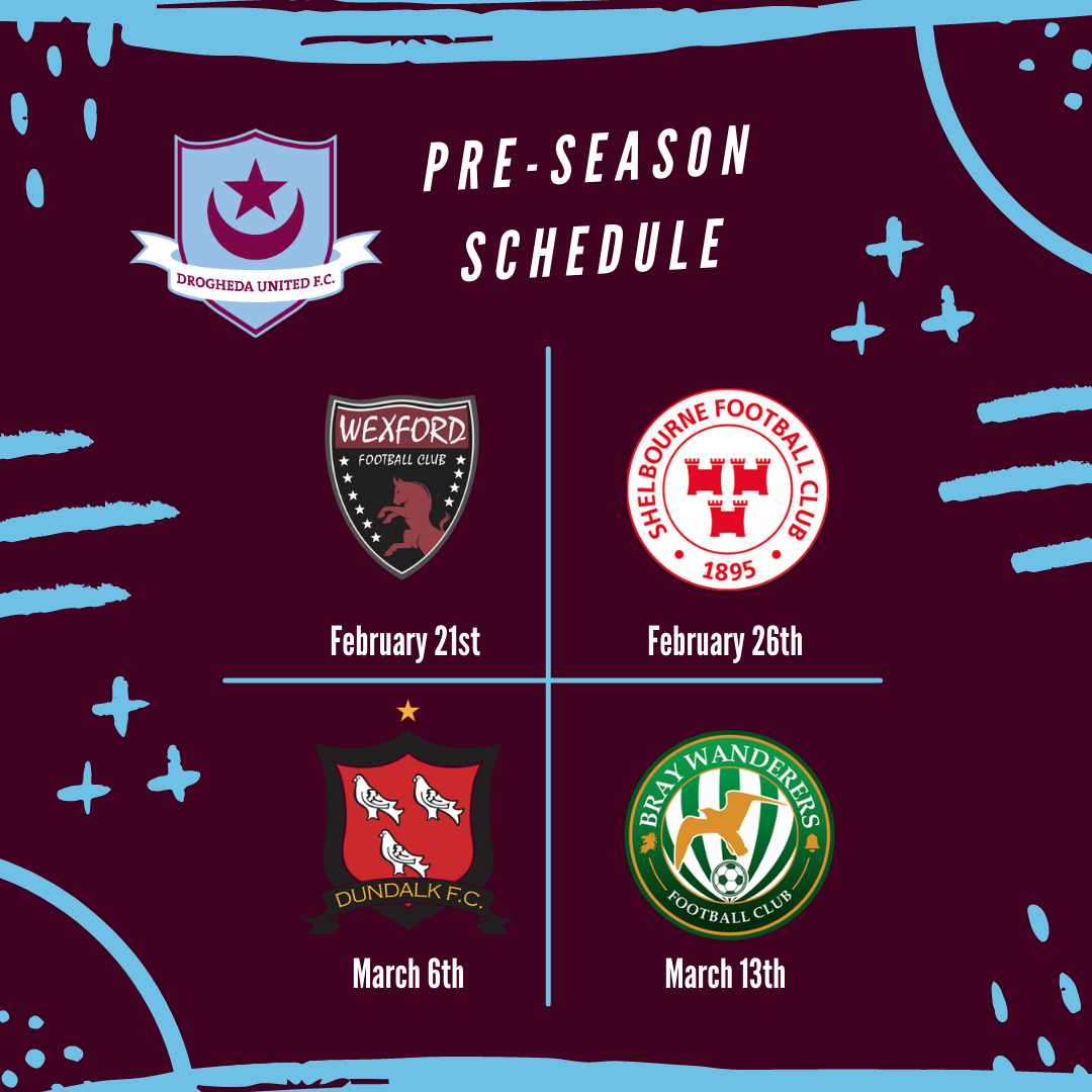 Where can I find Drogheda United fixtures? Get the complete and updated match schedule here.