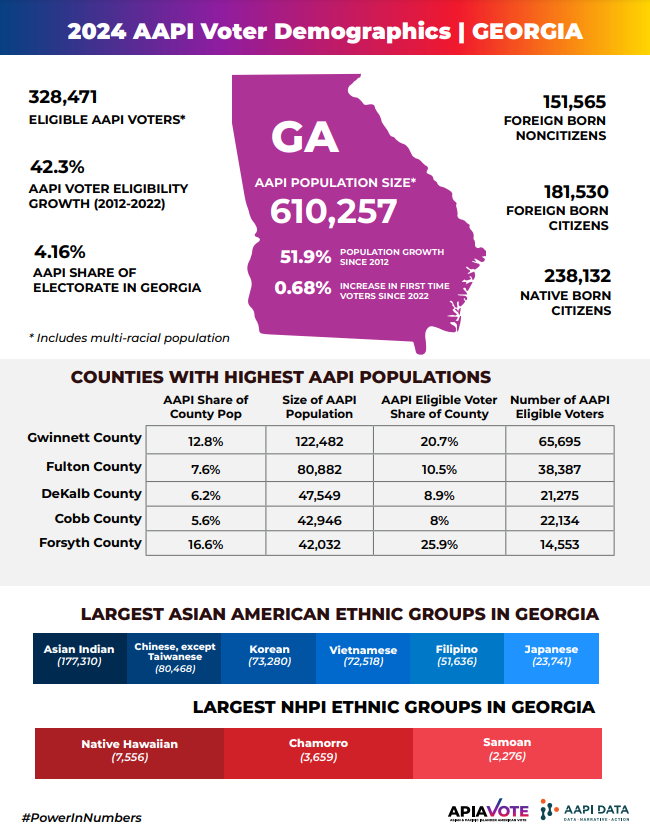 Who participated in the 2024 asian american voter survey across different states? (Explore the participant demographics).