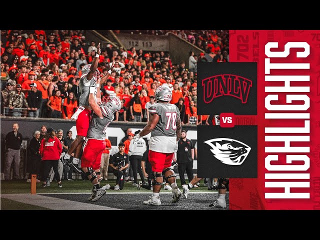 unlv vs oregon state game highlights: Catch up on the big plays you might have missed.