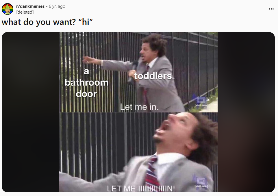 What does the famous Let Me In Eric Andre meme mean? Understanding the real origin of this iconic internet clip.
