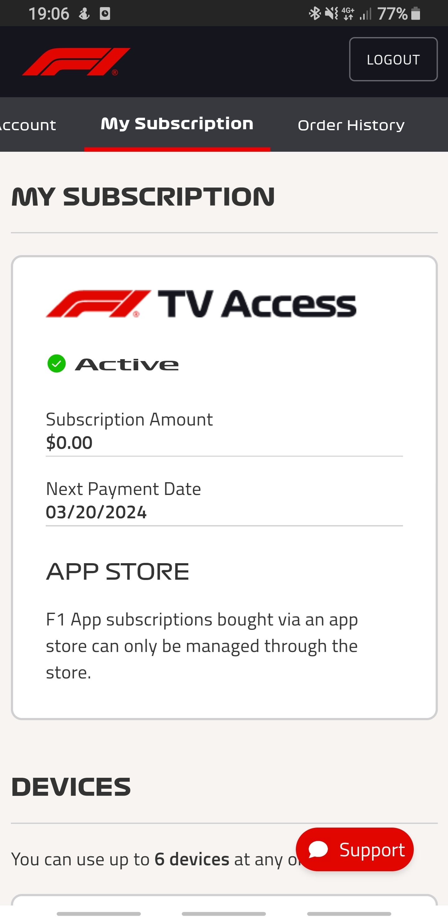 Need help with how to add a device to my F1 TV subscription? Follow this straightforward process.