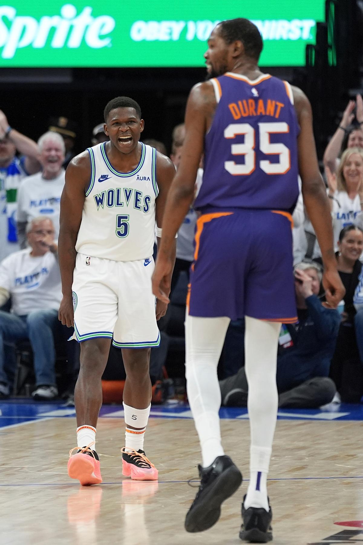 Anthony Edwards Kevin Durant on court (Their most memorable battles and what makes them must-see TV).