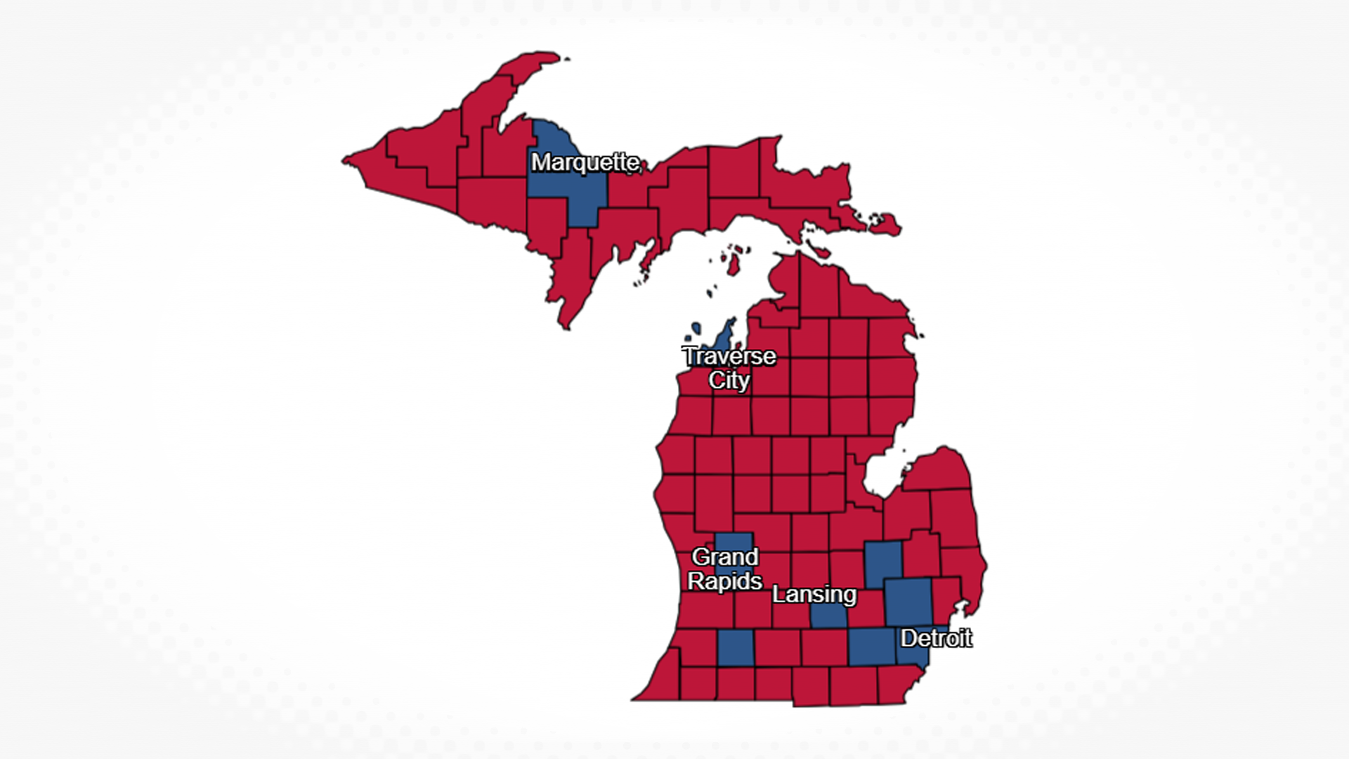 Michigan 2024 election map simply explained (A quick guide to see who is winning and where)