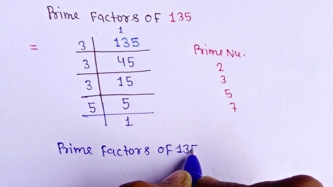 prime factorization of 135 vs 150 compare factors and learn math