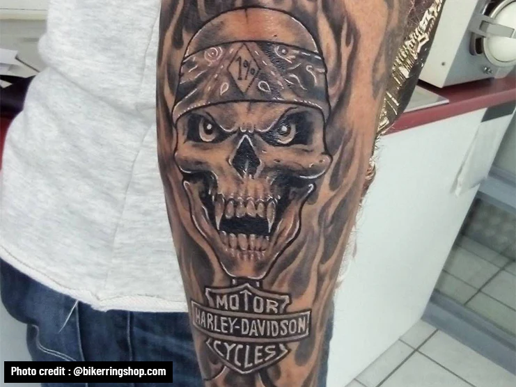 Meaningful Mens Harley Tattoos: Symbols Bikers Choose Most Often