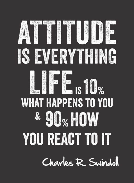 Using attitude by charles daily? Ways to apply in real life.