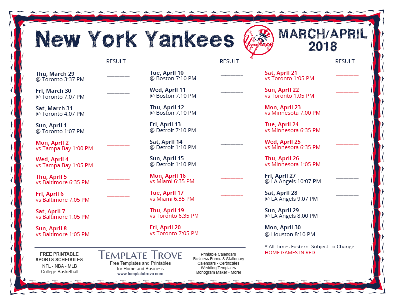 nyy schedule 2018 the best places to view upcoming games