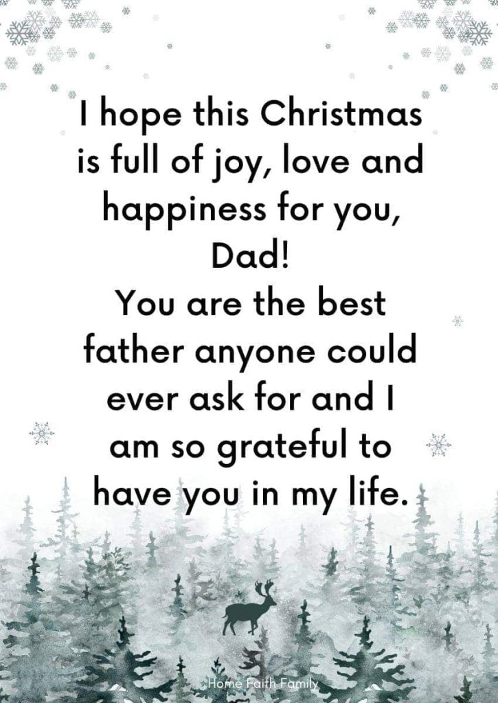 Christmas Message for Dad (5 Heartfelt Ways to Say I Love You)